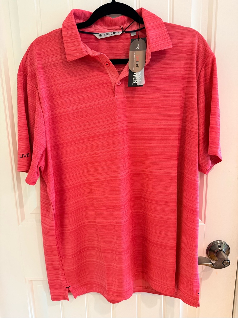 Black Clover Men’s Hot Desert Rose Golf Performance Poloi